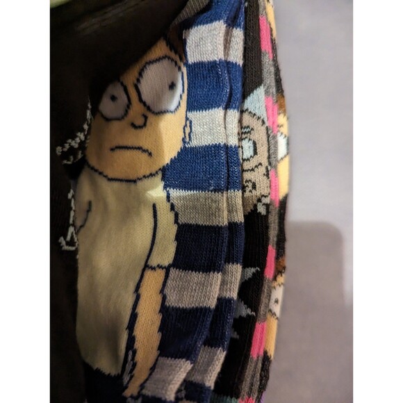 Rick and Morty No Show Socks 6ct Shoe Size 4-10 - Picture 3 of 6